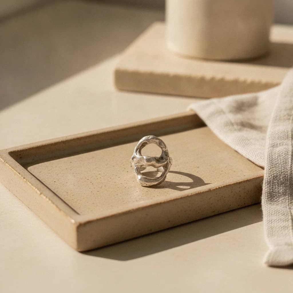 Anillo dúo en plata