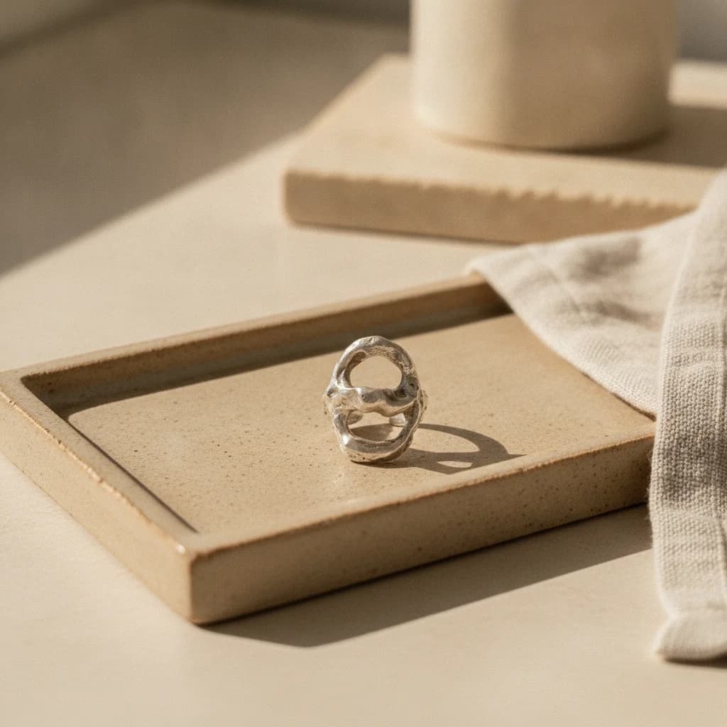Anillo dúo en plata