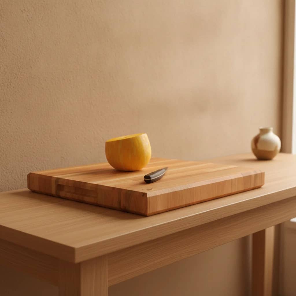 Tabla de cocina con tope